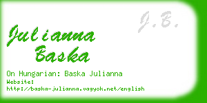 julianna baska business card